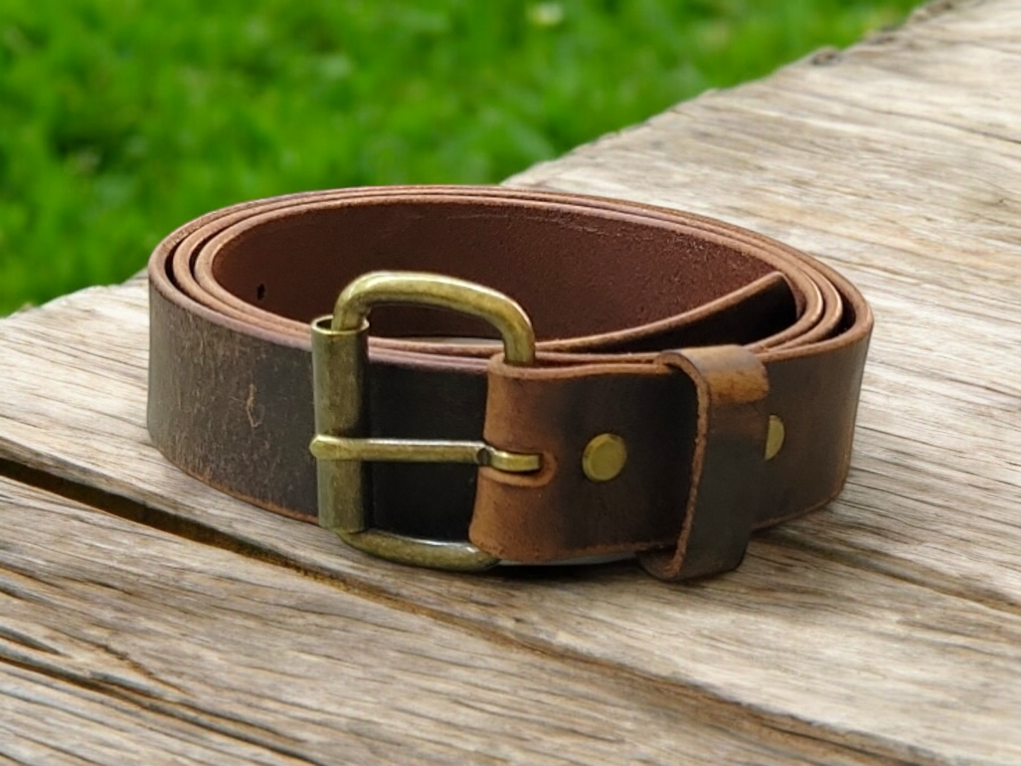 Men’s Buffalo Leather Belt (Free Shipping)