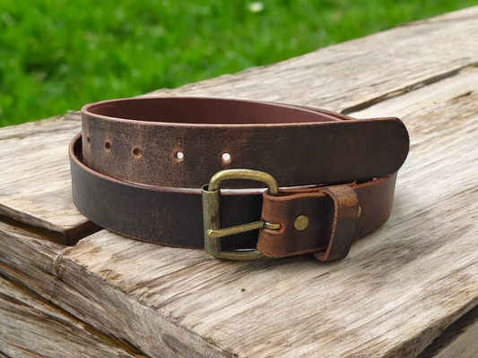 Men’s Buffalo Leather Belt (Free Shipping)